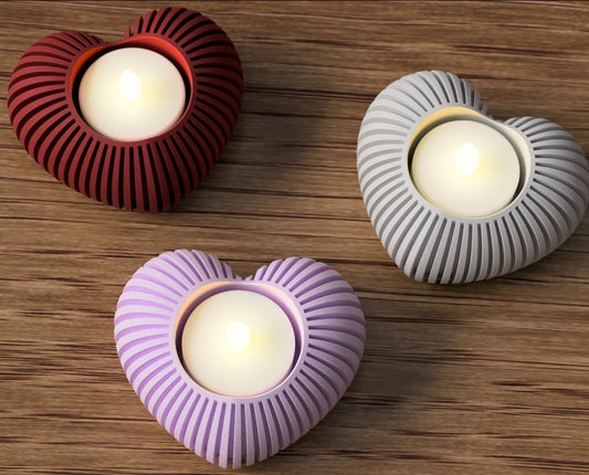 Teelichthalter Herzform