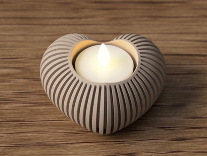 Teelichthalter Herzform