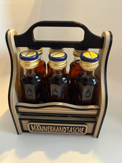 Flaschenträger Herrenhandtasche Mädelsabend Schnapstasche